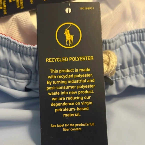 Polo by Ralph Lauren Baby Boy Sky Blue Swim Trunks with Pony NEW Size 3-6 months - Picture 4 of 7